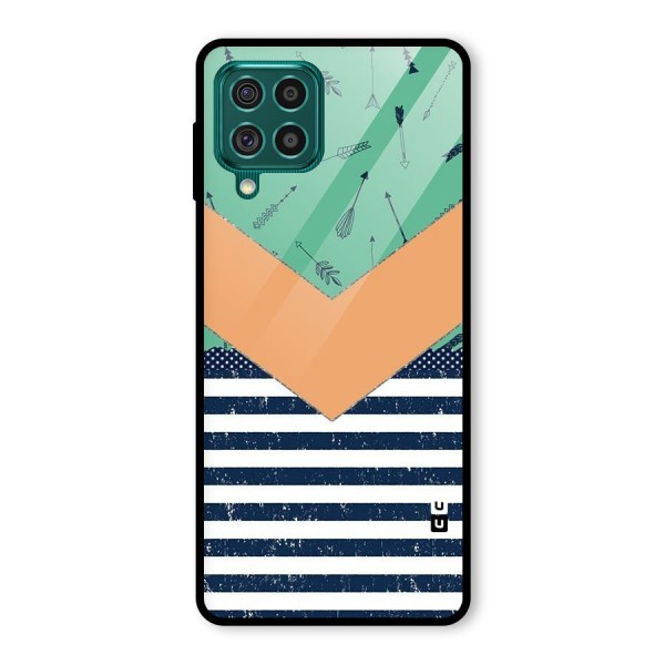 Arrows and Stripes Glass Back Case for Galaxy F62