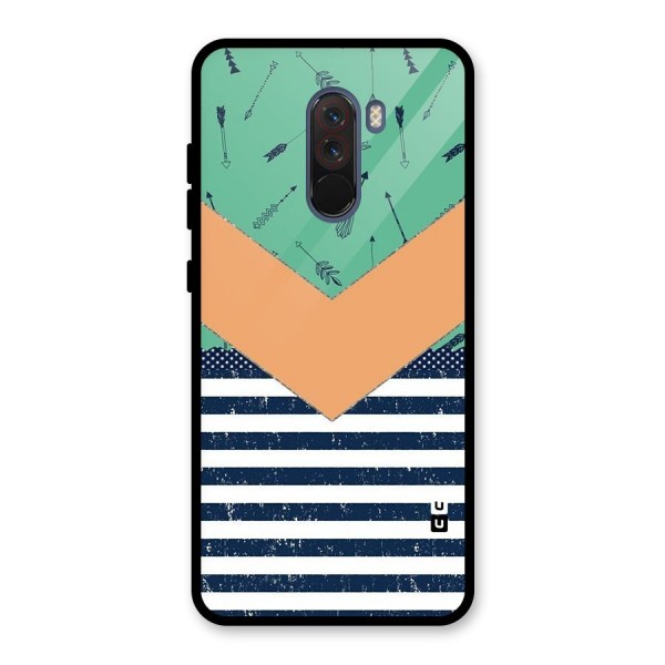 Arrows and Stripes Glass Back Case for Poco F1