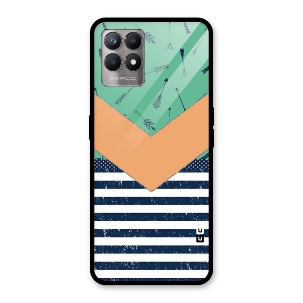 Arrows and Stripes Glass Back Case for Realme 8i