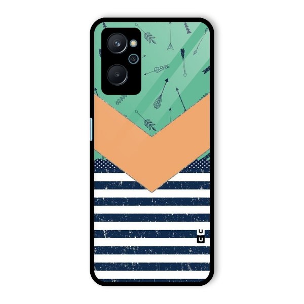 Arrows and Stripes Glass Back Case for Realme 9i