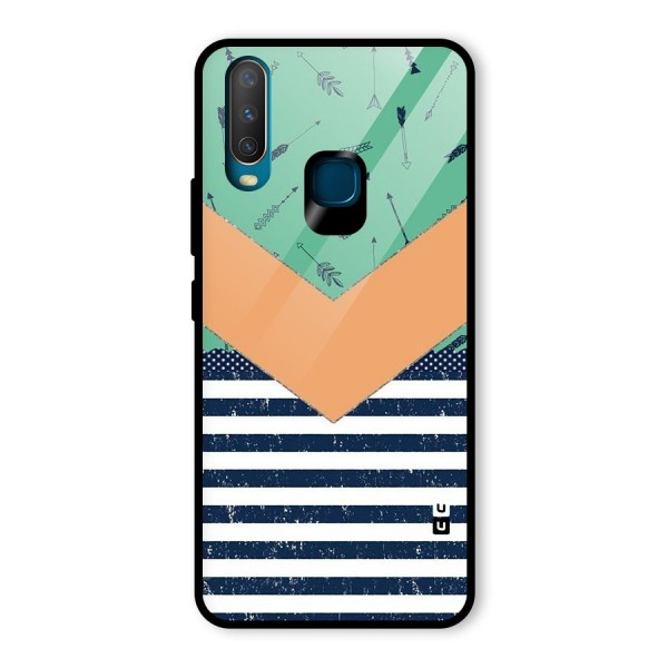 Arrows and Stripes Glass Back Case for Vivo Y12