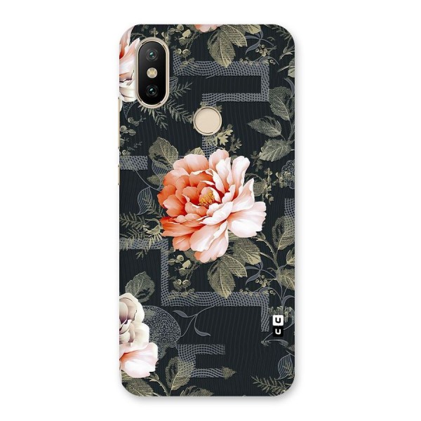 Art And Floral Back Case for Mi A2