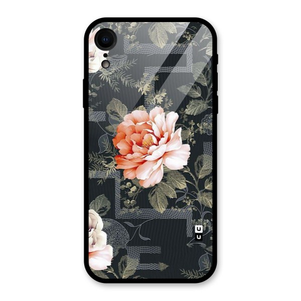 Art And Floral Glass Back Case for XR