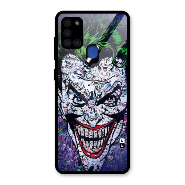 Art Face Glass Back Case for Galaxy A21s