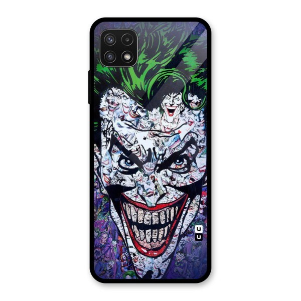 Art Face Glass Back Case for Galaxy A22 5G