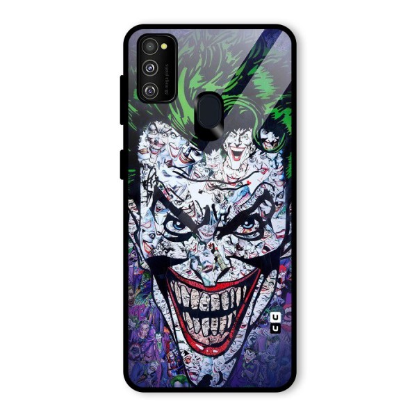 Art Face Glass Back Case for Galaxy M21