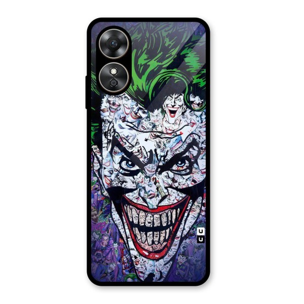 Art Face Glass Back Case for Oppo A17