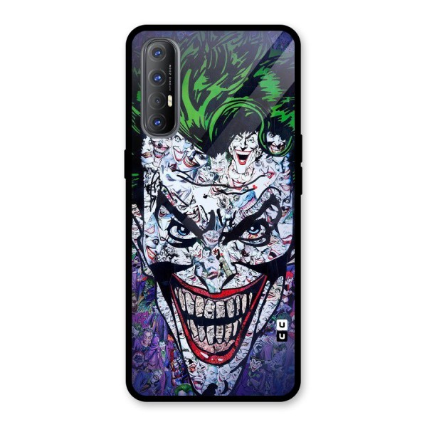 Art Face Glass Back Case for Oppo Reno3 Pro