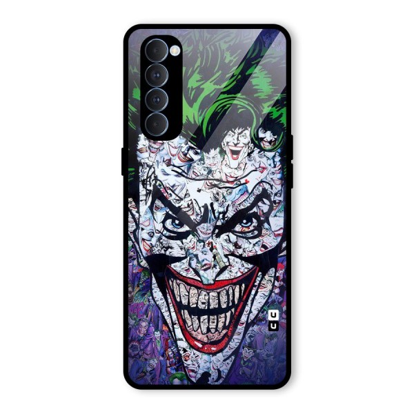 Art Face Glass Back Case for Oppo Reno4 Pro