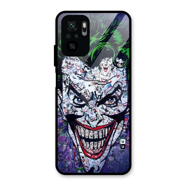 Art Face Glass Back Case for Redmi Note 10