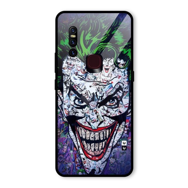 Art Face Glass Back Case for Vivo V15