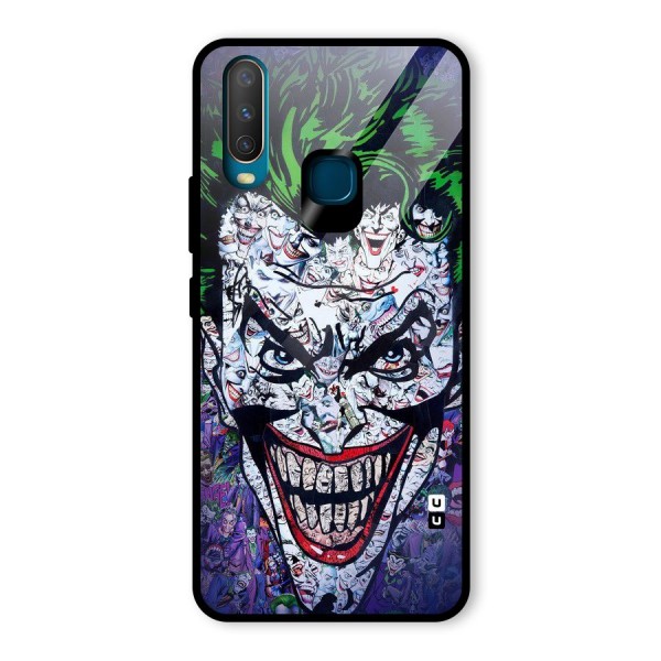 Art Face Glass Back Case for Vivo Y15