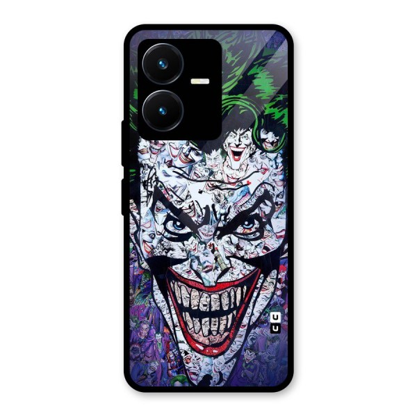 Art Face Glass Back Case for Vivo Y22