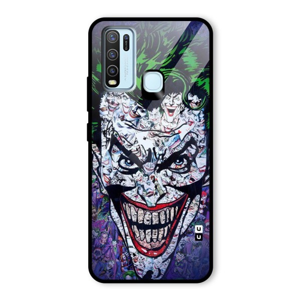 Art Face Glass Back Case for Vivo Y30