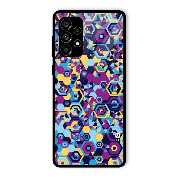 Artistic Abstract Glass Back Case for Galaxy A73 5G