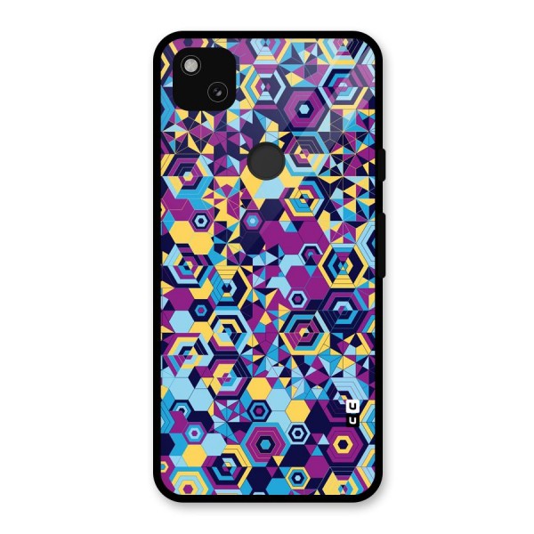 Artistic Abstract Glass Back Case for Google Pixel 4a