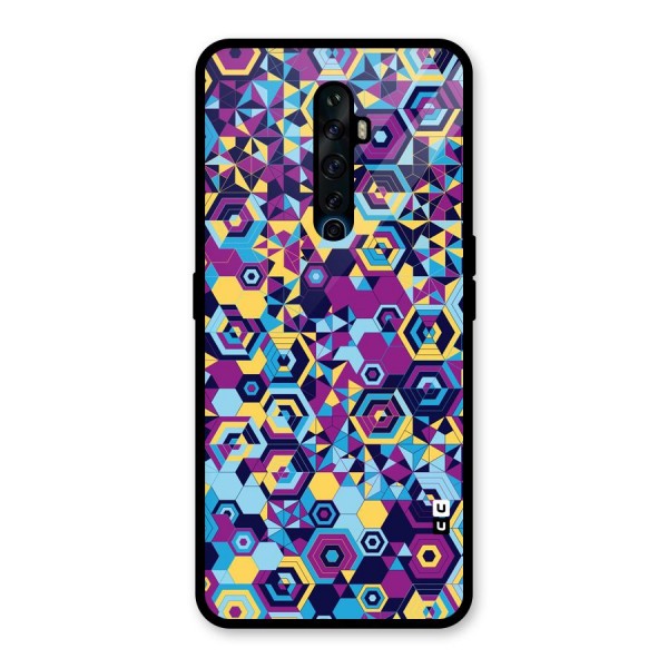 Artistic Abstract Glass Back Case for Oppo Reno2 Z