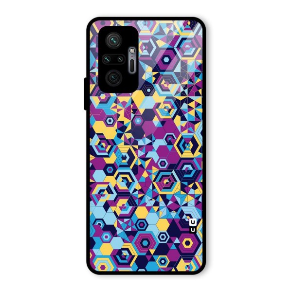 Artistic Abstract Glass Back Case for Redmi Note 10 Pro
