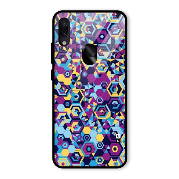 Artistic Abstract Glass Back Case for Redmi Note 7