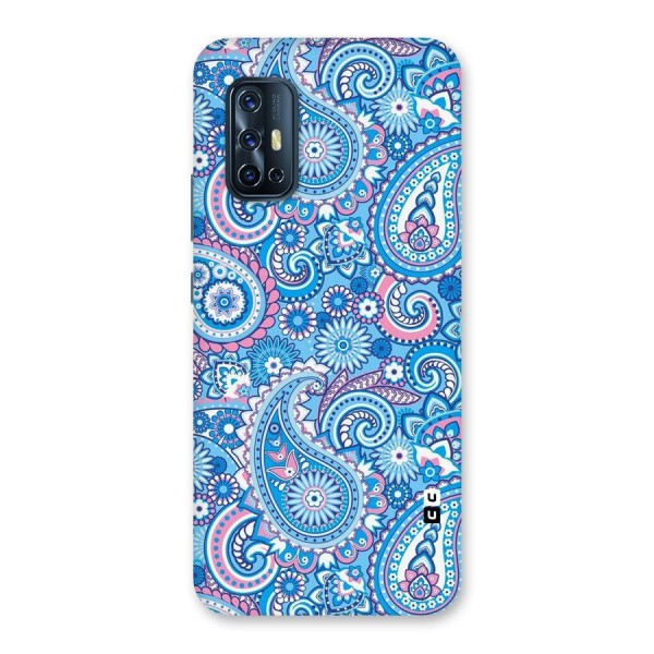 Artistic Blue Art Back Case for Vivo V17