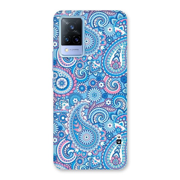 Artistic Blue Art Back Case for Vivo V21 5G