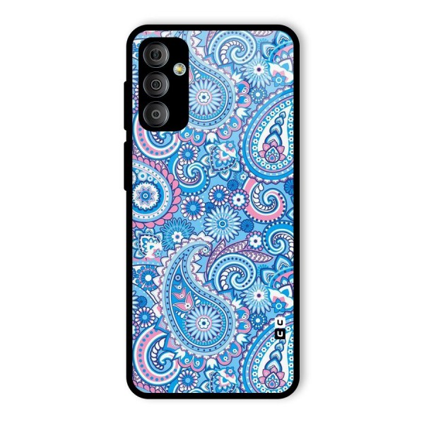 Artistic Blue Art Glass Back Case for Galaxy F23