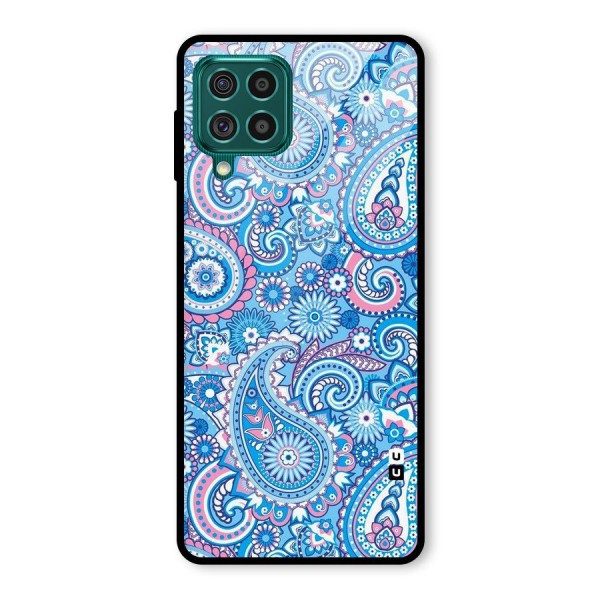 Artistic Blue Art Glass Back Case for Galaxy F62