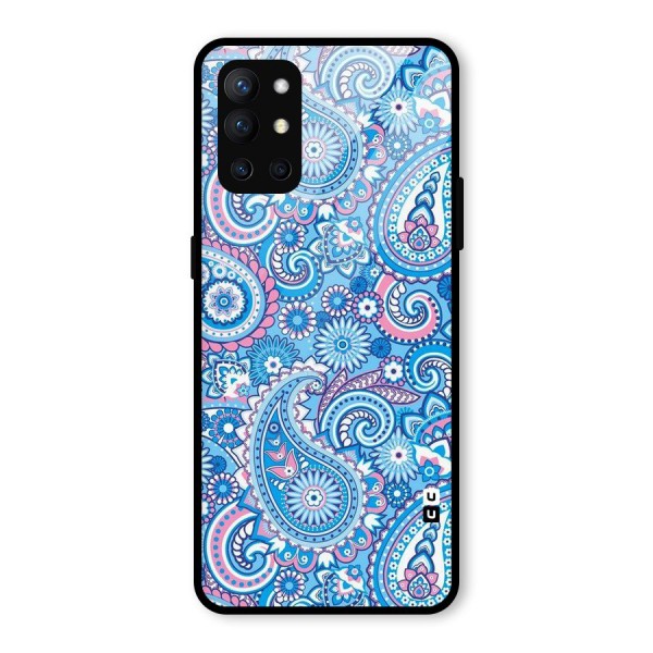 Artistic Blue Art Glass Back Case for OnePlus 9R