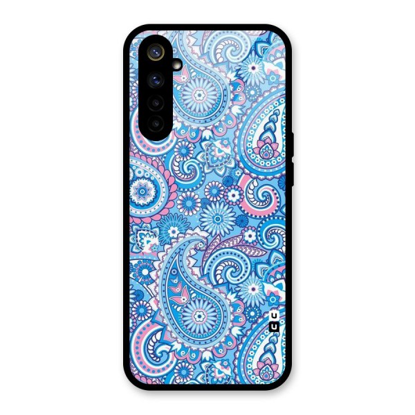 Artistic Blue Art Glass Back Case for Realme 6i