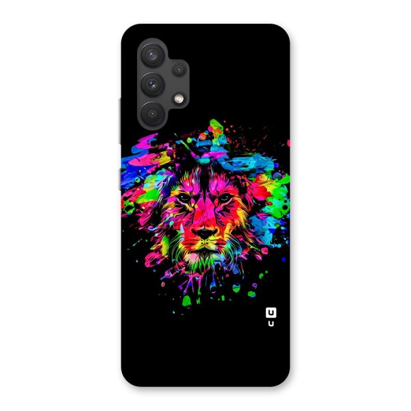 Artistic Lion Art Splash Back Case for Galaxy A32