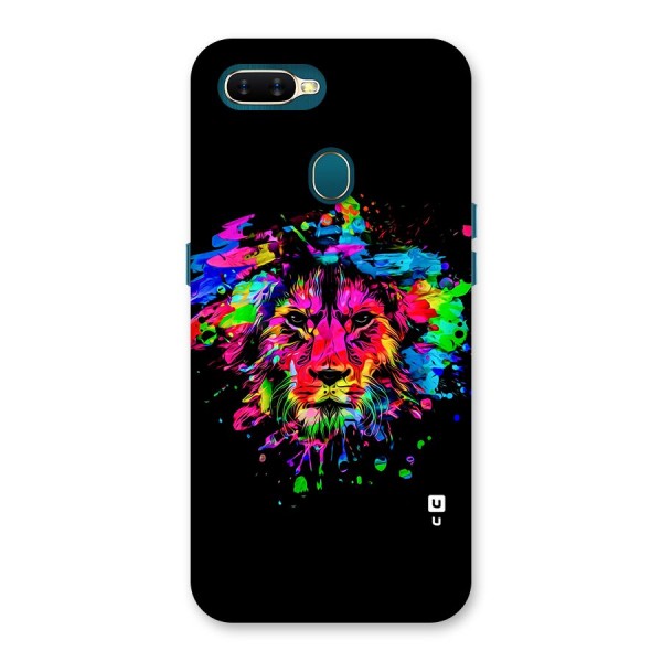 Artistic Lion Art Splash Back Case for Oppo A12