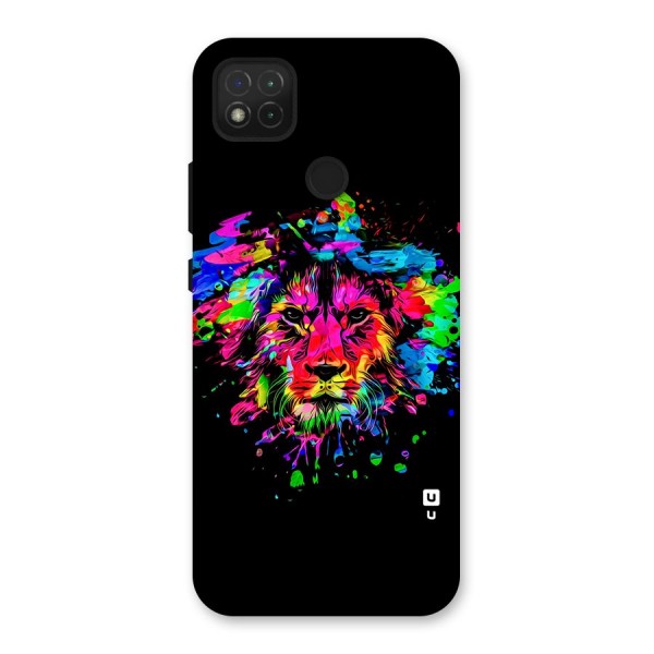 Artistic Lion Art Splash Back Case for Redmi 9