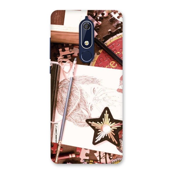 Artistic Messy Back Case for Nokia 5.1