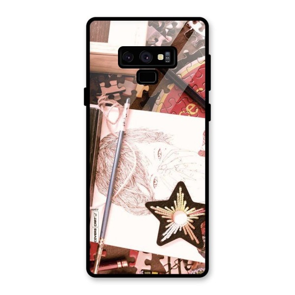 Artistic Messy Glass Back Case for Galaxy Note 9