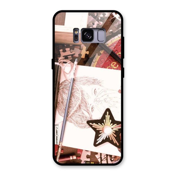 Artistic Messy Glass Back Case for Galaxy S8