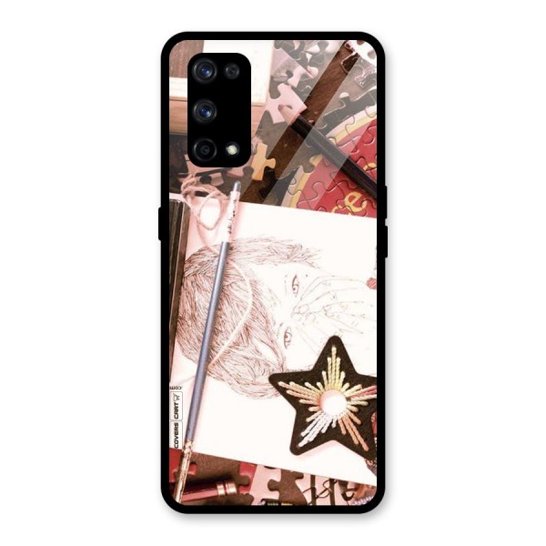 Artistic Messy Glass Back Case for Realme X7 Pro