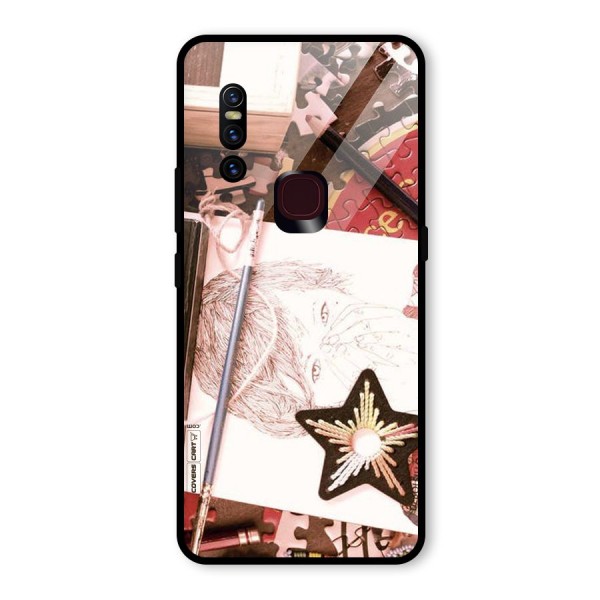 Artistic Messy Glass Back Case for Vivo V15