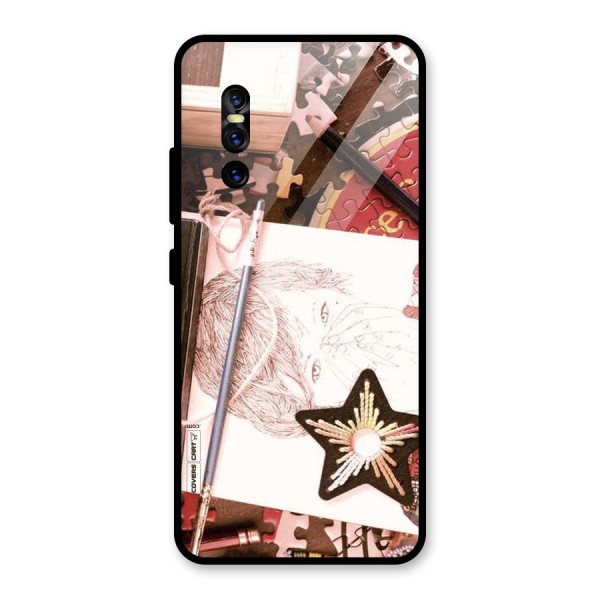 Artistic Messy Glass Back Case for Vivo V15 Pro