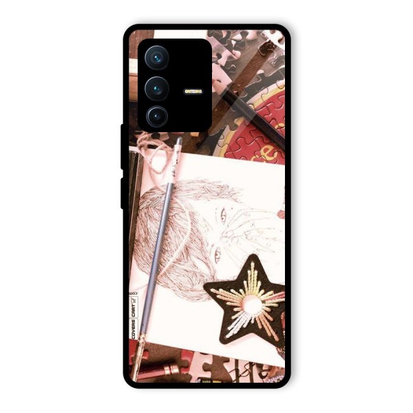 Artistic Messy Glass Back Case for Vivo V23 Pro