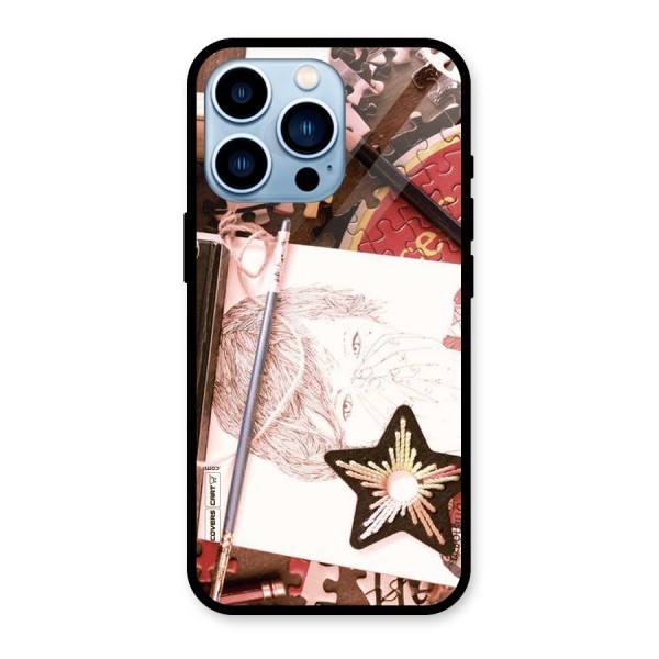 Artistic Messy Glass Back Case for iPhone 13 Pro