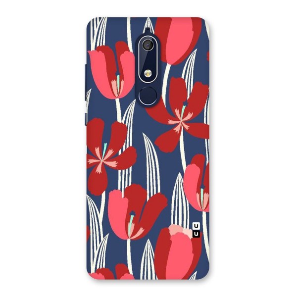 Artistic Tulips Back Case for Nokia 5.1