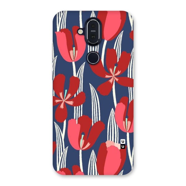 Artistic Tulips Back Case for Nokia 8.1