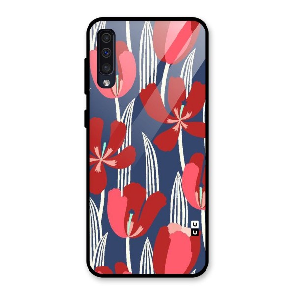 Artistic Tulips Glass Back Case for Galaxy A50s