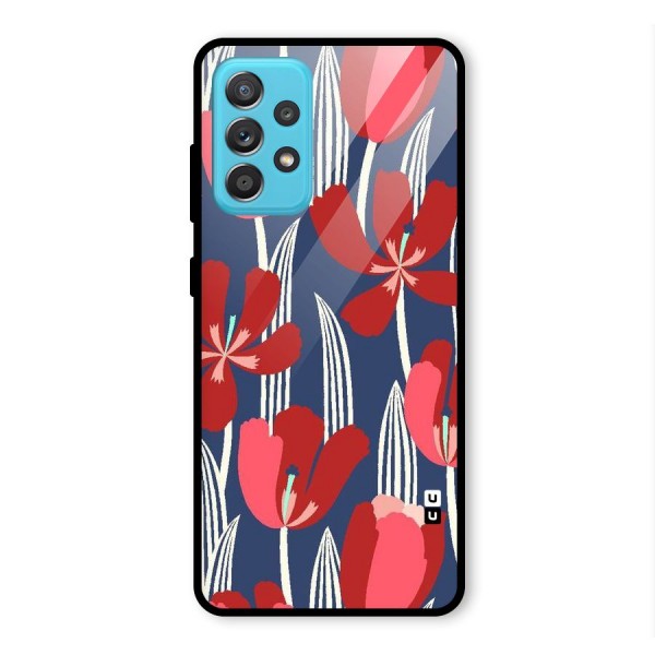 Artistic Tulips Glass Back Case for Galaxy A52s 5G