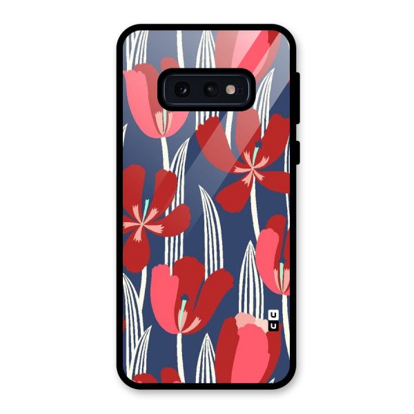 Artistic Tulips Glass Back Case for Galaxy S10e