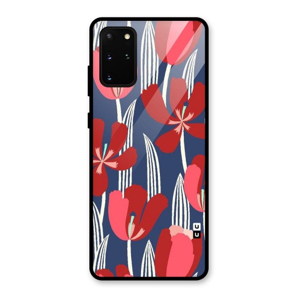 Artistic Tulips Glass Back Case for Galaxy S20 Plus