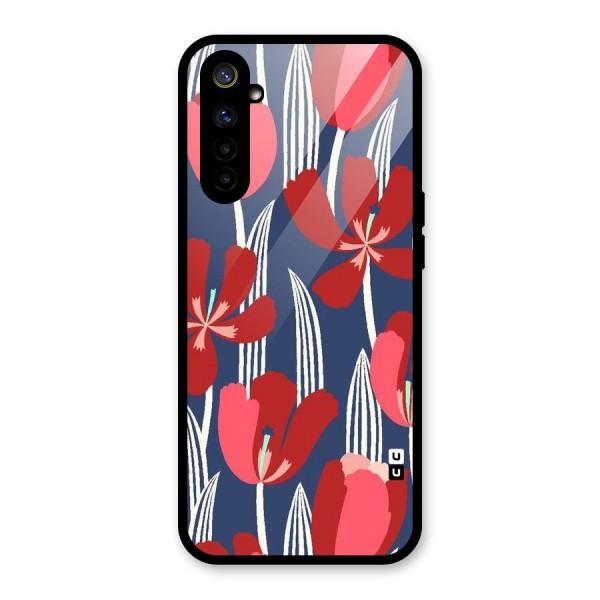 Artistic Tulips Glass Back Case for Realme 6