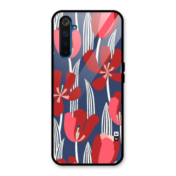 Artistic Tulips Glass Back Case for Realme 6 Pro