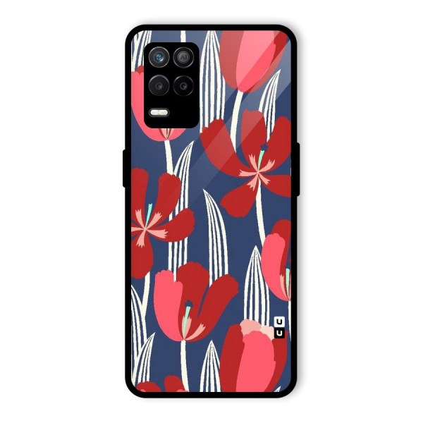 Artistic Tulips Glass Back Case for Realme 9 5G