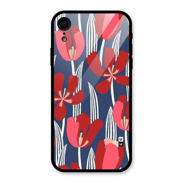 Artistic Tulips Glass Back Case for XR